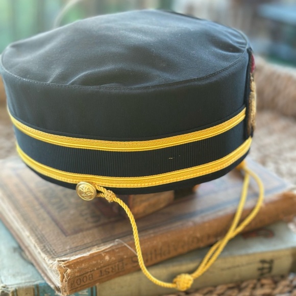 32 Degree Scottish Masonic Black & Gold Cap - Picture 3 of 8